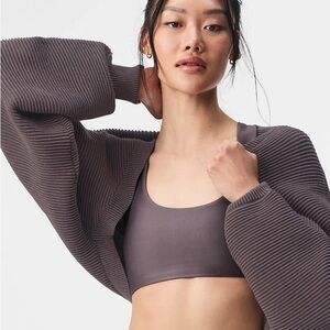 NWT Alo Yoga knit shawl M/L